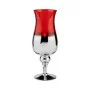 Bougeoir Verre Rouge Argenté 13 x 35 x 13 cm (6 Unités) de Gift Decor, Bougeoirs et chandeliers - Réf : S3624046, Prix : 36,0...