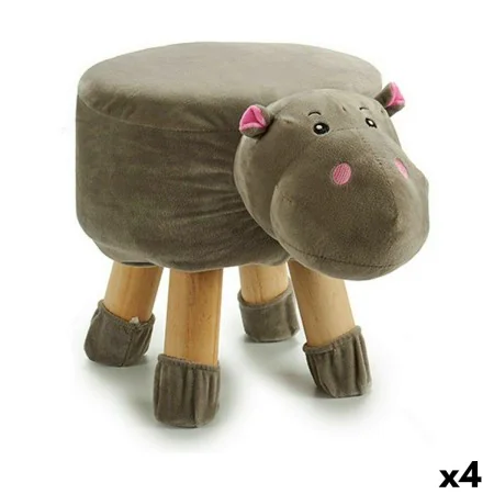 Stool Hippopotamus 29 x 30 x 40 cm (4 Units) by Gift Decor, Nursery Step Stools - Ref: S3624081, Price: 71,83 €, Discount: %