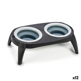 Ciotola per animali domestici Pieghevole Nero Silicone Plastica 9 x 39 x 9 cm (12 Unità) di Mascow, Piatti - Rif: S3624119, P...