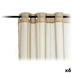 Cortinas 140 x 260 cm Bege (6 Unidades) de Gift Decor, Cortinas - Ref: S3624139, Preço: 36,58 €, Desconto: %