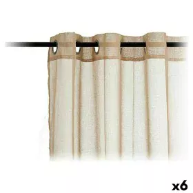 Cortinas 140 x 260 cm Beige (6 Unidades) de Gift Decor, Cortinas - Ref: S3624139, Precio: 36,00 €, Descuento: %