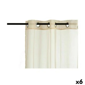 Curtain 140 x 260 cm Beige (6 Units) by Gift Decor, Curtains - Ref: S3624140, Price: 36,58 €, Discount: %