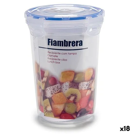 Porta pranzo Ermetico Cilindro Trasparente Plastica 1,2 L 13 x 17 x 13 cm (18 Unità) di Leknes, Conservazione di alimenti - R...