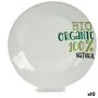 Prato de Sobremesa Organic Porcelana 19 x 2 x 19 cm (10 Unidades) de BigBuy Home, Pratos e fontes - Ref: S3624281, Preço: 19,...