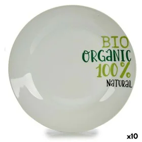 Plato Llano Organic Porcelana 24,4 x 2,6 x 24,4 cm (10 Unidades) de BigBuy Home, Platos y fuentes - Ref: S3624286, Precio: 23...