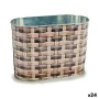 Cache-pot Oblongue Métal osier 12,7 x 15 x 23,5 cm (24 Unités) de Ibergarden, Cache-pots - Réf : S3624312, Prix : 66,57 €, Re...