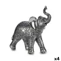 Decorative Figure Elephant Silver 27,5 x 27 x 11 cm (4 Units) by Gift Decor, Ornaments - Ref: S3624317, Price: 69,84 €, Disco...