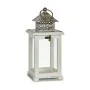 Lanterne Blanc Argenté Bois Métal 13 x 29 x 13 cm (6 Unités) de Gift Decor, Bougeoirs et chandeliers - Réf : S3624352, Prix :...