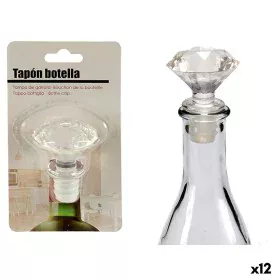 Airtight bottle cap Transparent 4,5 x 14,5 x 8,5 cm Diamond (12 Units) by Kinvara, Wine Stoppers & Pourers - Ref: S3624355, P...