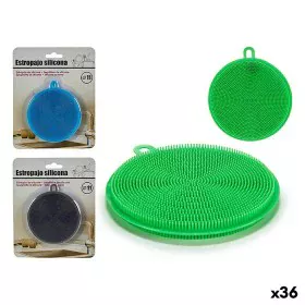 Scourer Silicone 12,5 x 1,2 x 11 cm (36 Units) by BigBuy Home, Scouring Pads & Scrubbers - Ref: S3624358, Price: 47,36 €, Dis...