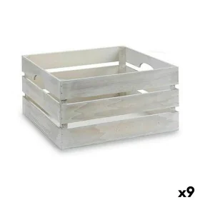 Decorative box White Wood 31 x 20 x 40,5 cm (9Units) by Gift Decor, Boxes - Ref: S3624370, Price: 67,42 €, Discount: %