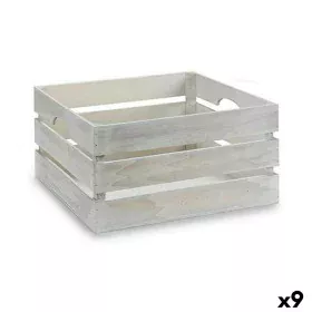 Caja Decorativa Blanco Madera 31 x 20 x 40,5 cm (9 Unidades) de Gift Decor, Cajas - Ref: S3624370, Precio: 67,42 €, Descuento: %