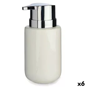 Dispensador de Jabón Blanco Plateado Metal Cerámica 300 ml (6 Unidades) de Berilo, Soportes y dispensadores - Ref: S3624390, ...