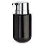 Dispensador de Sabão Preto Prateado Metal Cerâmica 350 ml (6 Unidades) de Berilo, Suportes e dispensadores - Ref: S3624391, P...