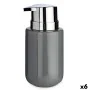 Distributeur de Savon Gris Argenté Métal Céramique 350 ml (6 Unités) de Berilo, Supports et distributeurs - Réf : S3624392, P...