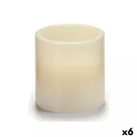 Candela LED Crema 7,5 x 7,5 x 7,5 cm (6 Unità) di Gift Decor, Candele a LED - Rif: S3624396, Prezzo: 11,20 €, Sconto: %