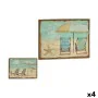 Tela Praia 70 x 3 x 50 cm (4 Unidades) de Gift Decor, Impressões sobre tela - Ref: S3624406, Preço: 44,35 €, Desconto: %