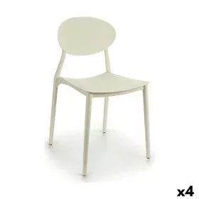 Dining Chair White Plastic 41 x 81 x 49 cm (4 Units) by Gift Decor, Dining Chairs - Ref: S3624417, Price: 89,87 €, Discount: %