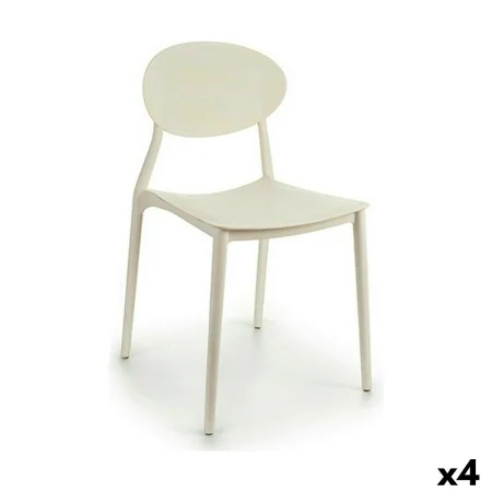 Silla de Comedor Blanco Plástico 41 x 81 x 49 cm (4 Unidades) de Gift Decor, Sillas - Ref: S3624417, Precio: 89,87 €, Descuen...