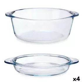 Casserole with lid Transparent Borosilicate Glass 2,1 L (4 Units) by Pasabahce, Casserole pans - Ref: S3624447, Price: 29,09 ...