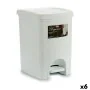 Pedal bin Stefanplast Elegance White Plastic 20 L 27,5 x 38,5 x 31 cm (6 Units) by Stefanplast, Waste and recycling - Ref: S3...