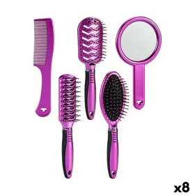 Set of combs/brushes Purple Plastic (8 Units) by Berilo, Hairbrushes - Ref: S3624490, Price: 65,69 €, Discount: %