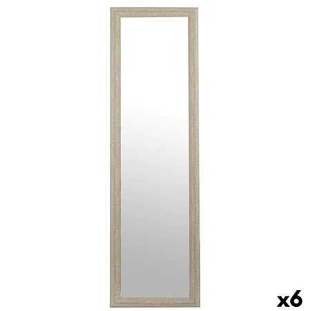 Specchio Grigio Legno Cristallo 38,3 x 3 x 135 cm (6 Unità) di Gift Decor, Specchi da terra a inclinazione regolabile - Rif: ...