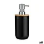 Soap Dispenser Black Bamboo polypropylene 350 ml (6 Units) by Berilo, Stands and dispensers - Ref: S3624494, Price: 22,47 €, ...