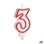 Candela Compleanno Numeri 3 (12 Unità) di BigBuy Party, Articoli per feste - Rif: S3624504, Prezzo: 7,82 €, Sconto: %