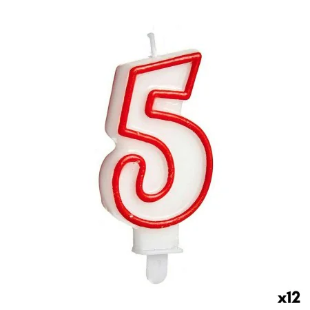 Candela Compleanno Numeri 5 (12 Unità) di BigBuy Party, Articoli per feste - Rif: S3624505, Prezzo: 6,56 €, Sconto: %