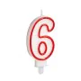 Candle Birthday Number 6 (12 Units) by BigBuy Home, Party items - Ref: S3624507, Price: 7,82 €, Discount: %