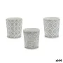 Planter Pattern White Grey Ceramic 12,3 x 12 x 12,3 cm (144 Units) by Ibergarden, Cachepots - Ref: S3624517, Price: 199,92 €,...