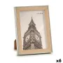 Fotorahmen 15,6 x 2 x 20,7 cm Silberfarben Braun Kunststoff Glas (6 Stück) von Gift Decor, Wand- und Tischrahmen - Ref: S3624...