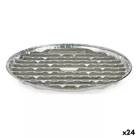 Set of Kitchen Dishes Disposable Pizza Aluminium 32 x 3 x 32 cm (24 Units) by Kinvara, Disposable moulds - Ref: S3624560, Pri...