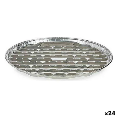 Conjunto de tabuleiros de cozinha Descartável Pizza Alumínio 32 x 3 x 32 cm (24 Unidades) de Kinvara, Moldes descartáveis - R...