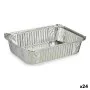 Conjunto de tabuleiros de cozinha Descartável Com tampa Alumínio 19 x 6,8 x 25,5 cm (24 Unidades) de Kinvara, Moldes descartá...