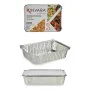 Set of Kitchen Dishes Disposable With lid Aluminium 19 x 6,8 x 25,5 cm (24 Units) by Kinvara, Disposable moulds - Ref: S36245...