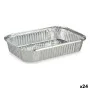 Set of Kitchen Dishes Disposable With lid Aluminium 21 x 6 x 30,5 cm (24 Units) by Kinvara, Disposable moulds - Ref: S3624566...