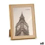 Cadre photo 15,6 x 2 x 20,7 cm Doré Marron Plastique verre (6 Unités) de Gift Decor, Cadres muraux et de table - Réf : S36245...