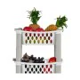 Chariot à légumes Stefanplast Blanc Anthracite Plastique 40 x 29,5 x 68,5 cm (44 Unidades) de Stefanplast, Étagères et suppor...