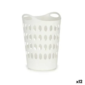 Cesto per i Panni Bianco Plastica 50 L 44 x 56 x 41 cm (12 Unità) di Kipit, Ceste per la biancheria - Rif: S3624587, Prezzo: ...