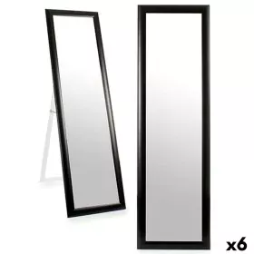 Free standing mirror Black Wood Crystal 38 x 134 x 2,5 cm (6 Units) by Gift Decor, Floor Mirrors - Ref: S3624610, Price: 116,...