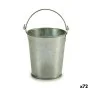 Planter Bucket Silver Zinc 15,5 x 11 x 11 cm (72 Units) by Ibergarden, Cachepots - Ref: S3624617, Price: 58,01 €, Discount: %