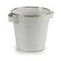 Planter Bucket White Silver Zinc 19,5 x 14,5 x 16,5 cm (24 Units) by Ibergarden, Cachepots - Ref: S3624637, Price: 45,21 €, D...