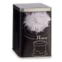 Tin Flour Black Metal 1 L (24 Units) by Kinvara, Food storage - Ref: S3624669, Price: 66,57 €, Discount: %