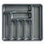 Cutlery Organiser Grey Plastic 39 x 5 x 42,5 cm (15 Units) by Kinvara, Shelves and supports - Ref: S3624687, Price: 45,21 €, ...