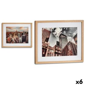 Quadro Edificio Legno Vetro 43 x 3 x 53 cm (6 Unità) di Gift Decor, Dipinti - Rif: S3624693, Prezzo: 76,38 €, Sconto: %