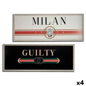 Cuadro GUILTY MILAN Aglomerado 2 x 46 x 121 cm (4 Unidades) de Gift Decor, Pinturas artísticas - Ref: S3624703, Precio: 97,19...