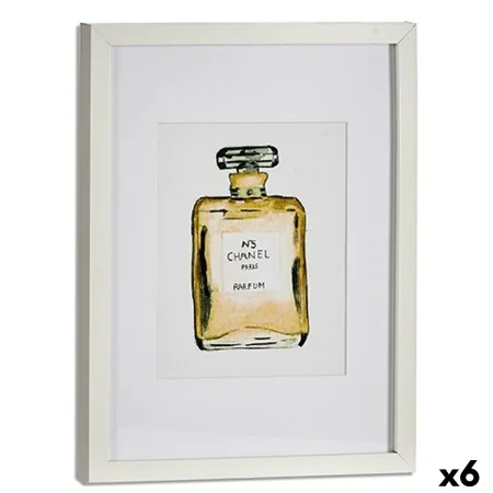 Cadre CH Nº5 Parfum verre Contre-plaqué 33 x 3 x 43 cm (6 Unités) de Gift Decor, Peintures - Réf : S3624715, Prix : 68,99 €, ...