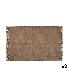 Tapis Marron 180 x 120 cm (2 Unités) de Gift Decor, Tapis - Réf : S3624720, Prix : 30,49 €, Remise : %